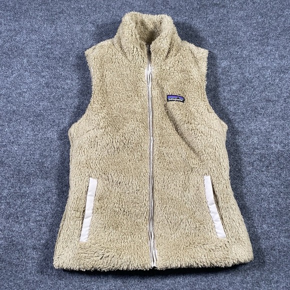 Patagonia Jackets & Blazers - Patagonia Los Gatos Vest Fleece Full Zip Sherpa Womens Size Small El Cap Khaki